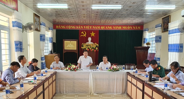 đồng chí Lê Văn Nam - PCT.HĐND huyện Xuân Lộc phát biểu tại buổi giám sát.jpg